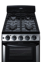 Accucold 20" Wide Gas Range in Stainless Steel with Electronic Ignition, Oven Window, and Sealed Burners