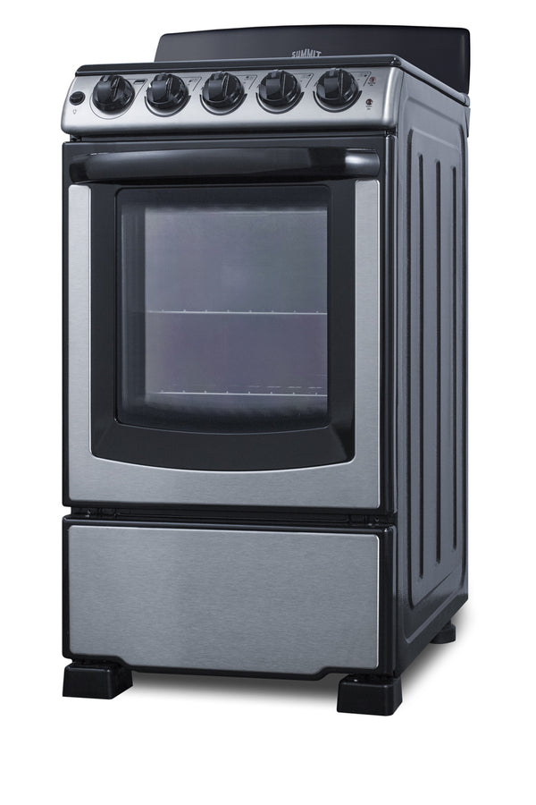 Accucold 20" Wide Electric Coil Top Range in Stainless Steel