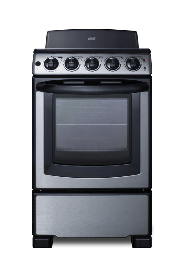 Accucold 20" Wide Electric Coil Top Range in Stainless Steel