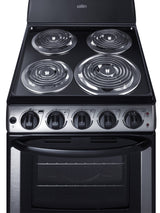 Accucold 20" Wide Electric Coil Top Range in Stainless Steel