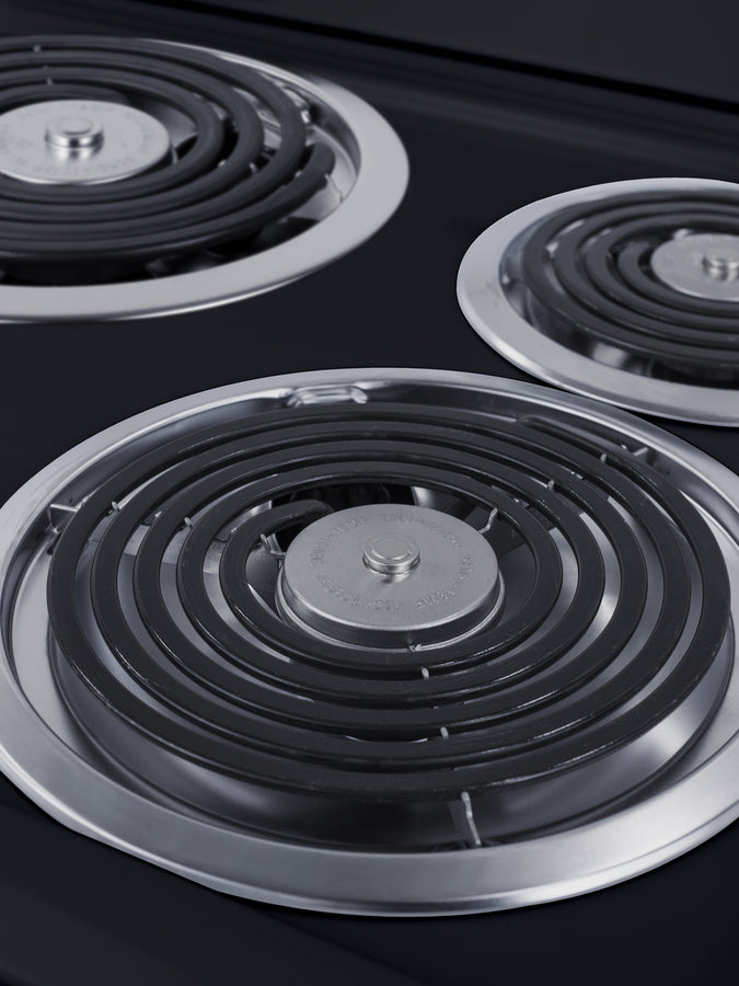 Accucold 20" Wide Electric Coil Top Range in Stainless Steel