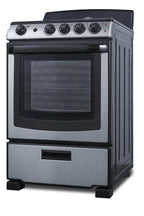 24" Wide Electric Coil Top Range in Stainless Steel