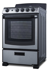 24" Wide Electric Coil Top Range in Stainless Steel