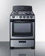 24" wide electric coil top range in stainless steel