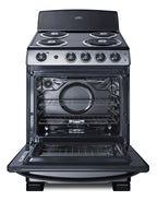 24" Wide Electric Coil Top Range in Stainless Steel