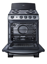 24" Wide Electric Coil Top Range in Stainless Steel