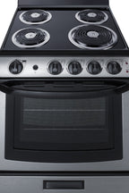 24" Wide Electric Coil Top Range in Stainless Steel