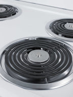 20" Wide Electric Coil Top Range in White Finish - Detail-3