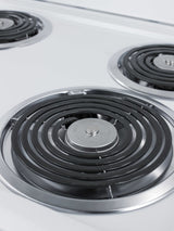 24" Wide Electric Coil Top Range in White Finish with Oven Window