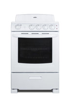 24" Wide Electric Coil Top Range in White Finish with Oven Window