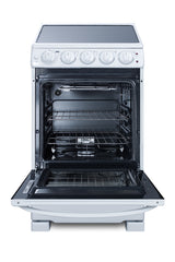 20" Wide Smooth-top Range in White