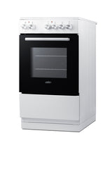 Accucold 20" Wide Smooth-top Electric Range in White
