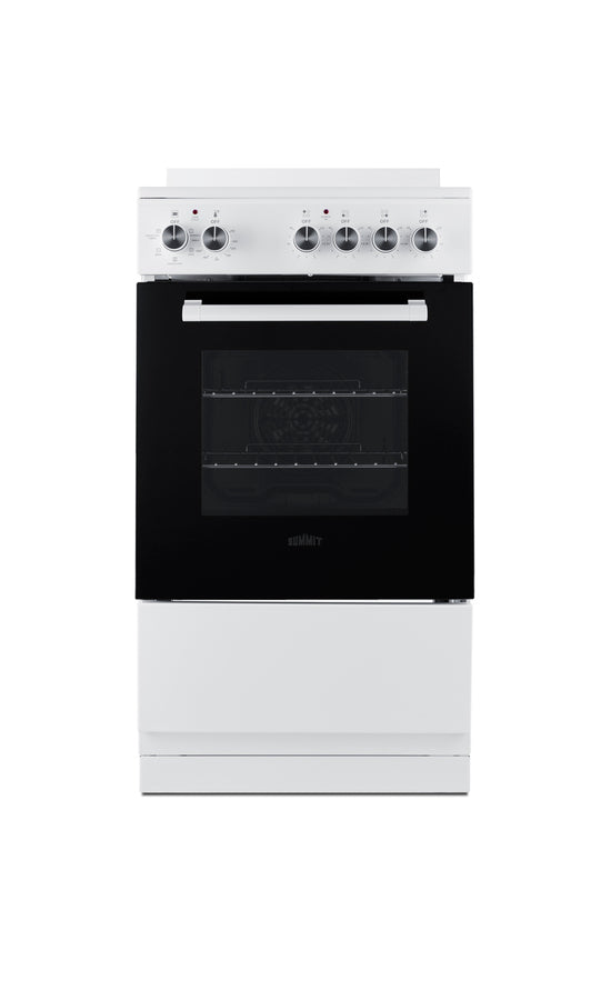 Accucold 20" Wide Smooth-top Electric Range in White