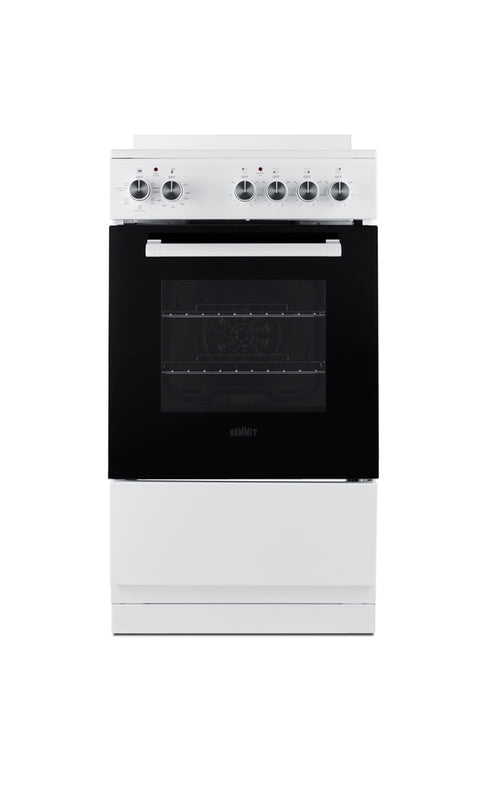 Accucold 20" Wide Smooth-top Electric Range in White