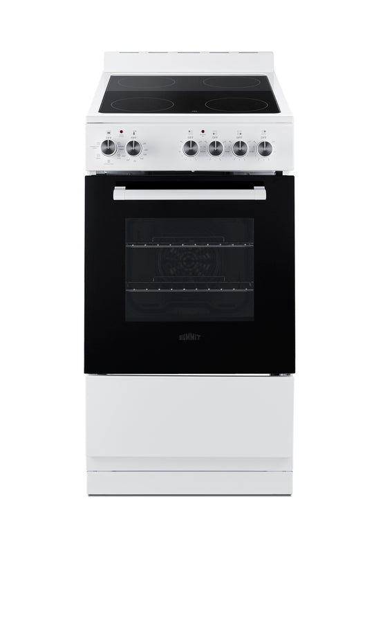 Accucold 20" Wide Smooth-top Electric Range in White