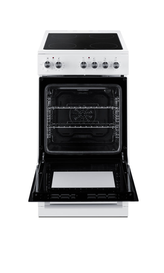 Accucold 20" Wide Smooth-top Electric Range in White