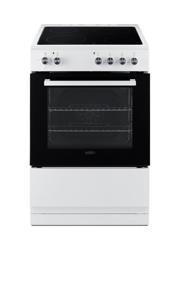 Accucold 24" Wide Smooth-top Electric Range in White