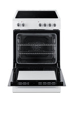 Accucold 24" Wide Smooth-top Electric Range in White