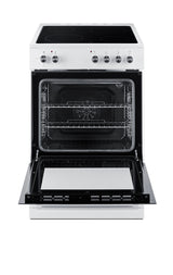 Accucold 24" Wide Smooth-top Electric Range in White