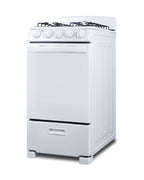 20" Wide Gas Range in White with Sealed Burners