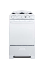 20" Wide Gas Range in White with Sealed Burners