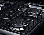 Accucold 24" Wide Gas Range in Black with Sealed Burners
