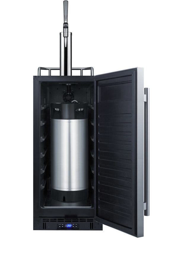 15" Wide Built-in Undercounter Nitro Coffee Dispenser (Model SBC15NCF)