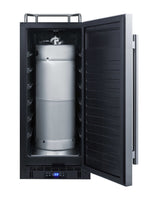 15" Wide Built-in Undercounter Kegerator, no Tap Kit Included (Model SBC15NKCSS)