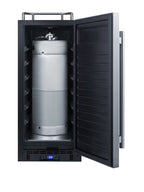Accucold 15" Wide Built-in Undercounter Kegerator, no Tap Kit Included (Model SBC15NK)
