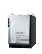 Accucold Built-in glass door kegerator for use under ADA compliant counters; no tap kit included, ADA (Model SBC56GBINKADA)