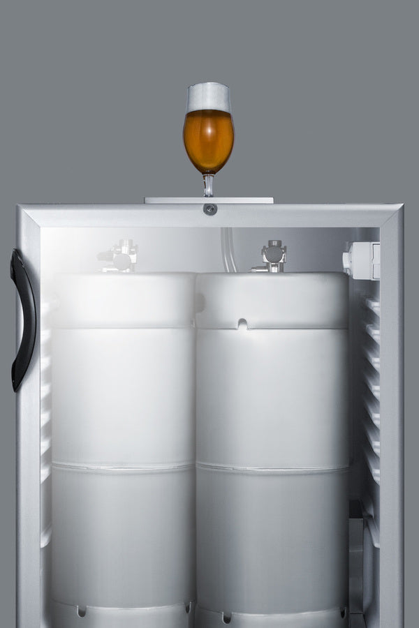 Accucold Built-in glass door kegerator for use under ADA compliant counters; no tap kit included, ADA (Model SBC56GBINKADA)