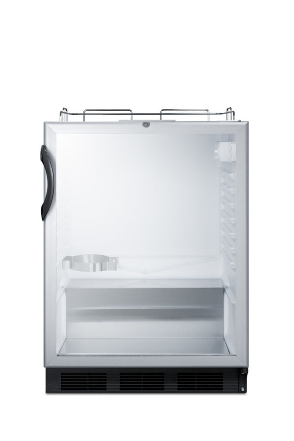 Built-in glass door kegerator for use under ADA compliant counters; no tap kit included, ADA (Model SBC56GBINKADA) Secondary image