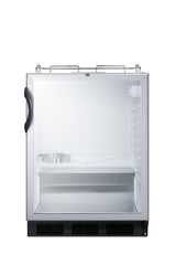 Accucold Built-in glass door kegerator for use under ADA compliant counters; no tap kit included, ADA (Model SBC56GBINKADA)