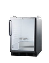 Accucold Built-in kegerator for use under ADA compliant counters in stainless steel; no tap kit included, ADA (Model SBC56GBINKCSSADALHD)