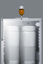 Accucold Built-in kegerator for use under ADA compliant counters in stainless steel; no tap kit included, ADA (Model SBC56GBINKCSSADALHD)