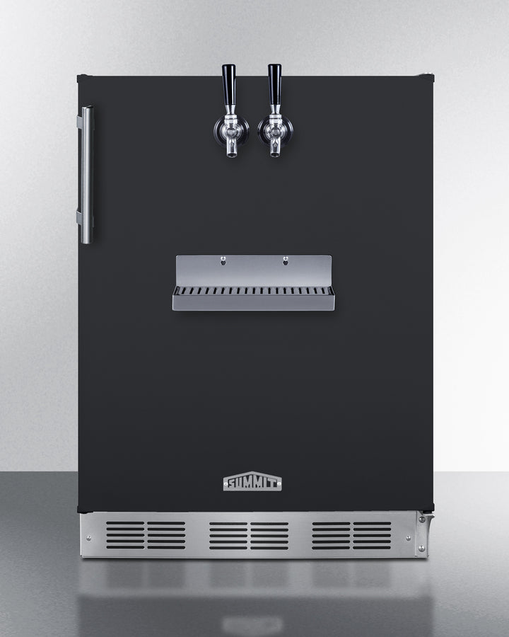 Built-in undercounter ADA height front tap kegerator for commercial or home use, ADA (Model SBC58BFRTPADA)