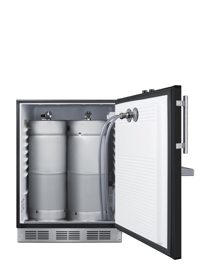 Built-in undercounter ADA height front tap kegerator for commercial or home use, ADA (Model SBC58BFRTPADA)