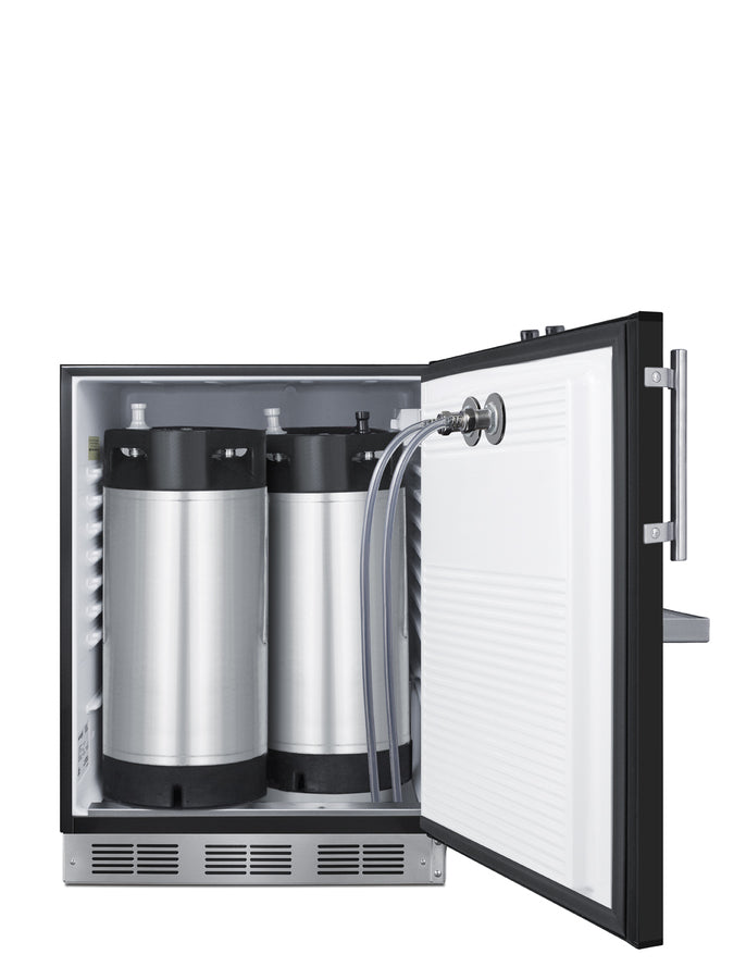 Built-in undercounter ADA height front tap coffee kegerator for commercial or home use, ADA (Model SBC58BFRTPCFADA) Main image