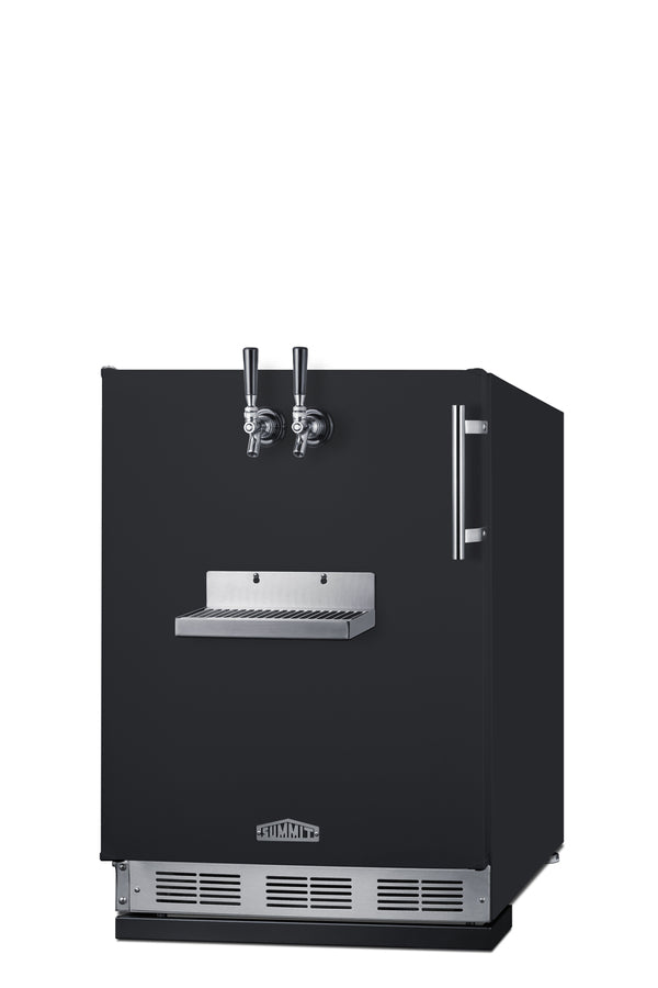 Built-in undercounter front tap kegerator for commercial or home use (Model SBC58BFRTPLHD)