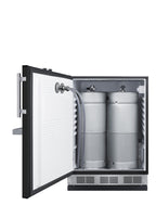 Built-in undercounter front tap kegerator for commercial or home use (Model SBC58BFRTPLHD)