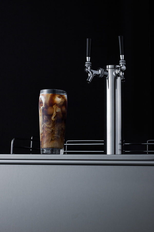 ADA compliant built-in commercial cold brew coffee kegerator, ADA (Model SBC58BLBIADACFTWINLHD) - Detail