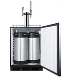 ADA compliant built-in commercial combination cold brew/nitro coffee kegerator, ADA (Model SBC58BLBIADACMTWINLHD)