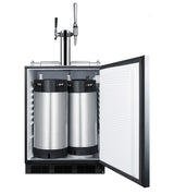 ADA compliant built-in commercial combination cold brew/nitro coffee kegerator, ADA (Model SBC58BLBIADACMTWINLHD)