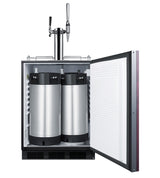 ADA compliant built-in commercial combination cold brew/nitro coffee kegerator, ADA (Model SBC58BLBIADAIFCMTWIN)
