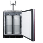 Accucold ADA compliant built-in commercial dual tap wine kegerator, ADA (Model SBC58BLBIADAIFWKDTWIN)
