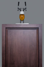 Accucold Built-in kegerator for use under ADA compliant counters with dual tap kit for two 1/6 kegs and panel-ready door, ADA (Model SBC58BLBIADAIFLHD)