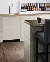 Accucold Built-in kegerator for use under ADA compliant counters with dual tap kit for two 1/6 kegs and panel-ready door, ADA (Model SBC58BLBIADAIFLHD)