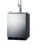 ADA compliant built-in commercial nitro coffee kegerator, ADA (Model SBC58BLBIADANCFTWINLHD)