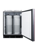 Built-in kegerator for use under ADA compliant counters; no tap kit included, ADA (Model SBC58BLBIADANKIFLHD)