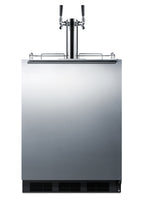 ADA compliant built-in commercial dual tap wine kegerator, ADA (Model SBC58BLBIADAWKDTWIN)
